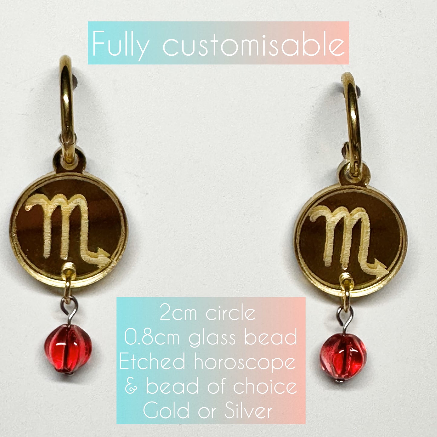 Zodiac Huggie Earrings