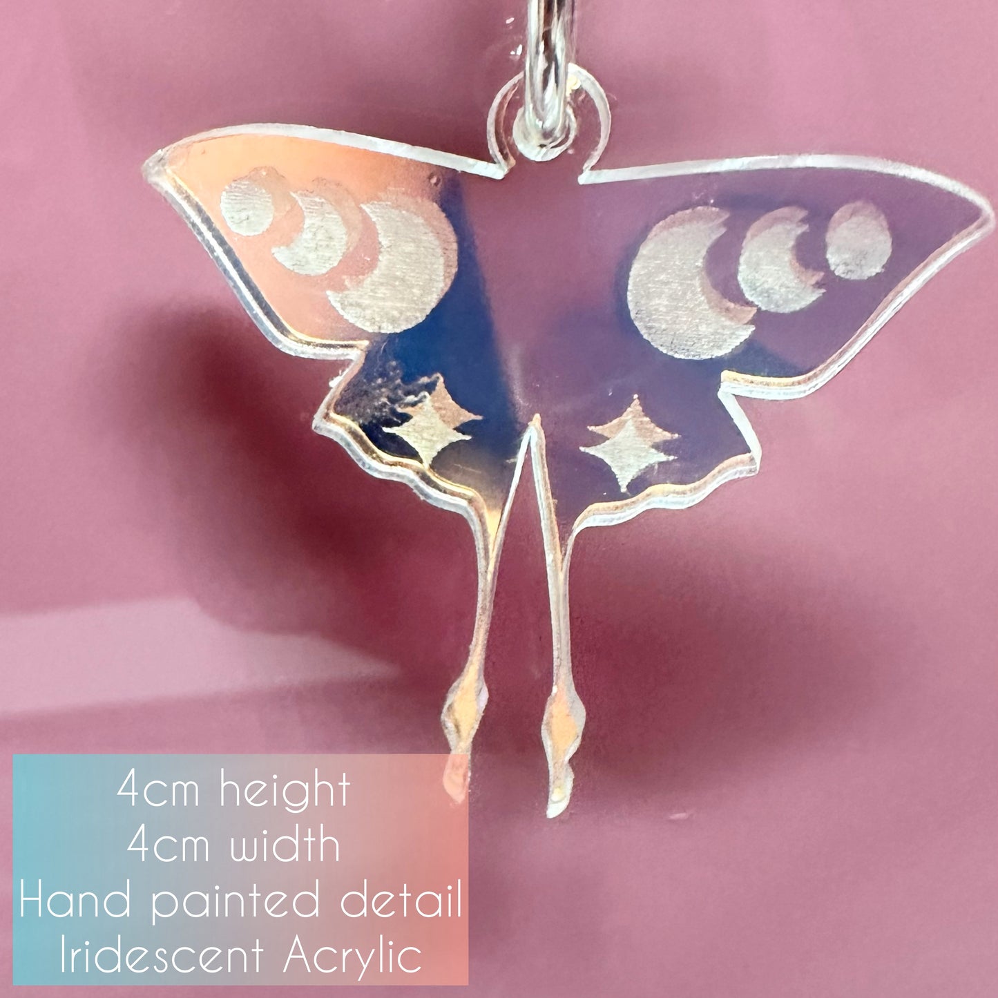 Luna Moth Dangle Earrings