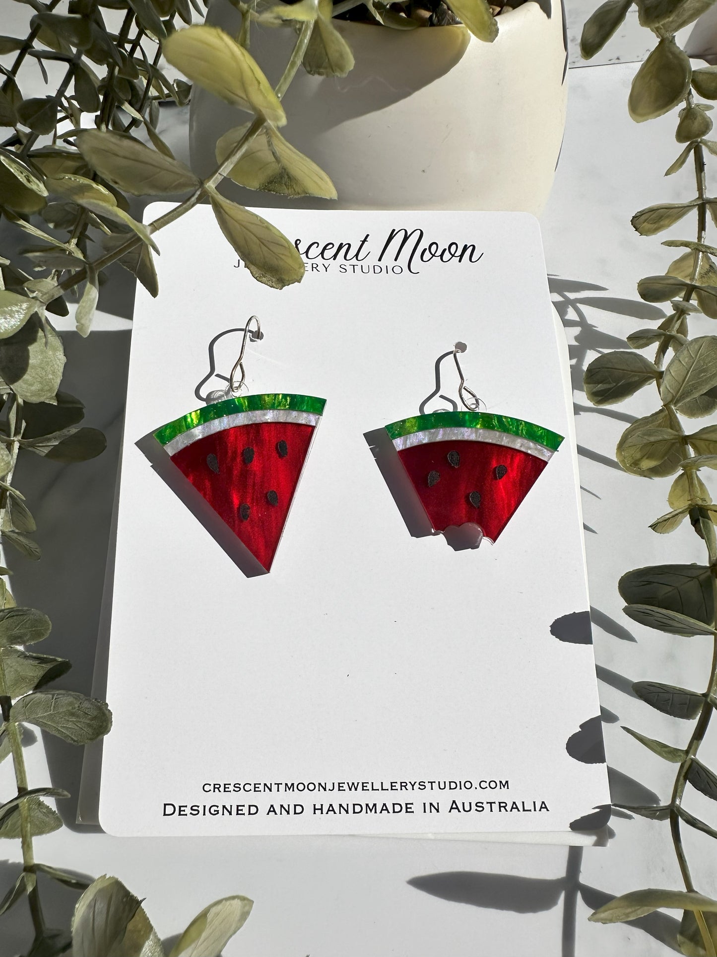 Wave Your Watermelon Dangles